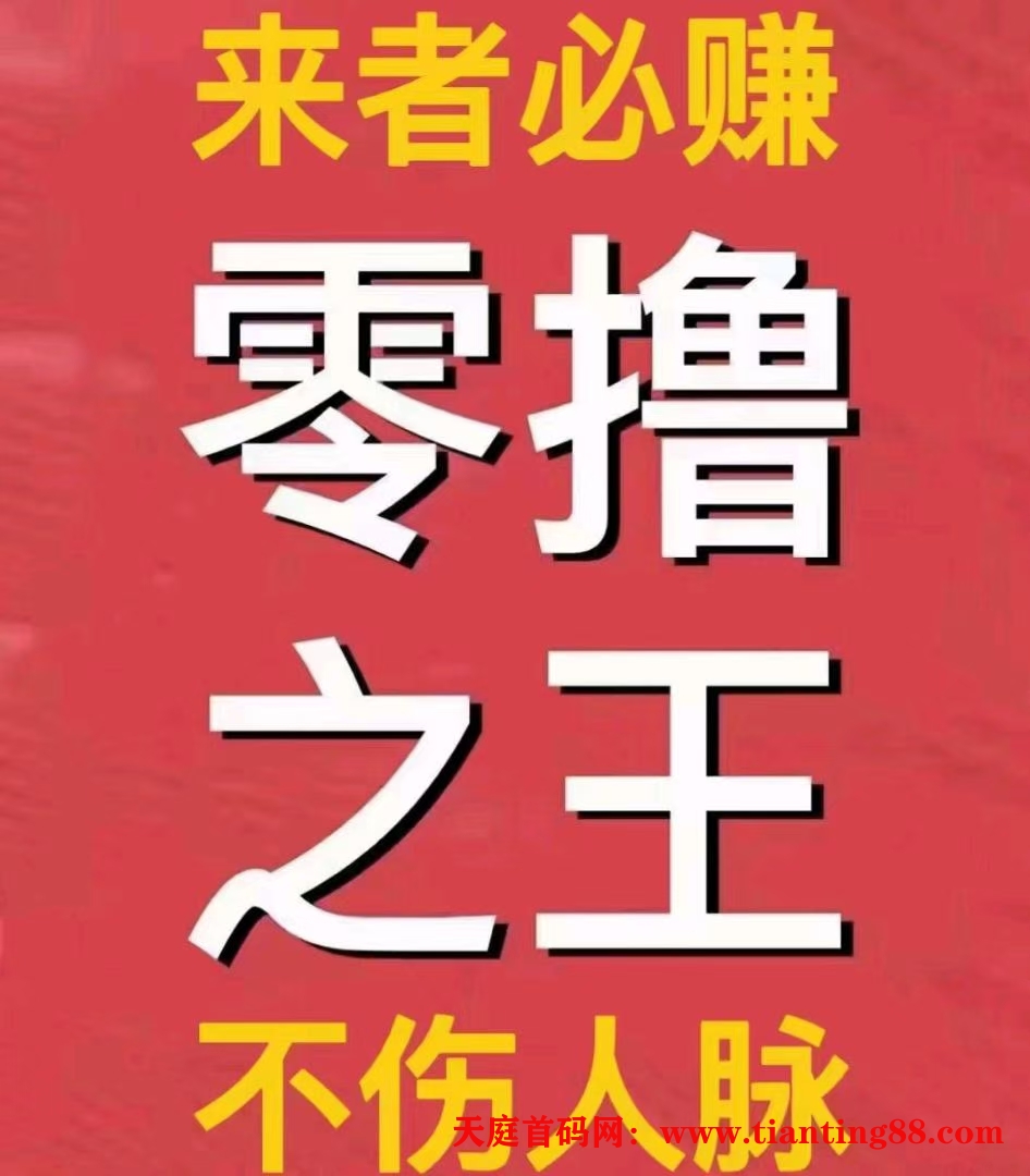 项目资源，免费引流，零撸可以赚大钱的平台-天庭首码项目网-网上创业赚钱首码项目免费推广发布平台-天庭首码网